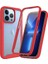 Apple iPhone 13 Pro Için Pet Ekran Koruyuculu Tpu + Pc Hibrit Telefon Kılıfı - Kırmızı (Yurt Dışından) 1