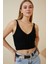Kadın Siyah Önü Bağcıklı Bluz 2