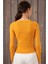 Kadın Degajeli Uzun Kollu Hardal Bluz 4