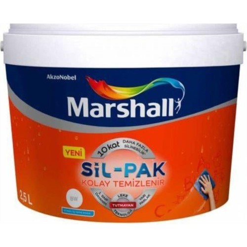 Marshall Silpak Su Bazlı Iç Cephe Boyası 2.5 Litre Kum Beji
