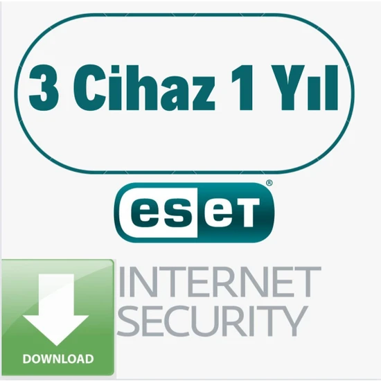 Eset Internet Security 3 Cihaz 1 Yıl - Dijital Kod