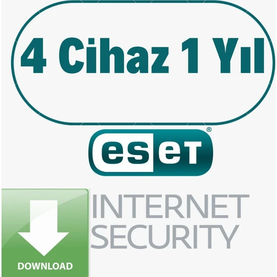 Eset Internet Security 4 Cihaz 1 Yıl - Dijital Kod