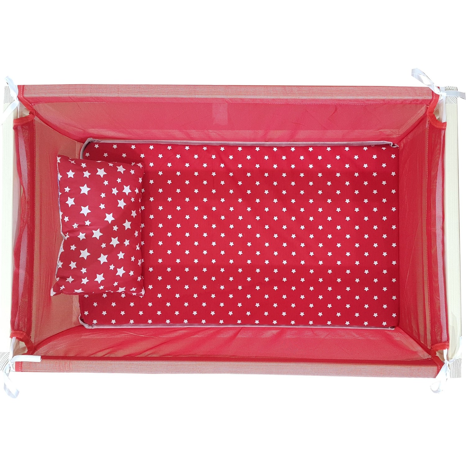 Janbebe Pamuk Doğal Ağaç Ahşap Anne Yanı Bebek Yatağı