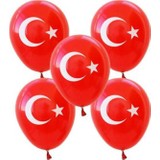 Türk Bayrak Baskılı Balon 100 Lü