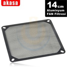 Akasa 14cm Full Aluminyum Temizlenebilir Siyah Fan Filtresi (AK-GRM140-AL01-BK)