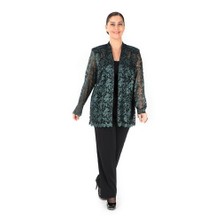 Payette Yeşil Dantel Tunik 01000111-57