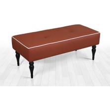 Lorence Home Lungo Deri Bench Puf(Toprak)