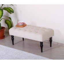 Lorence Home Missus Bench Puf(Krem)