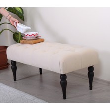 Lorence Home Missus Bench Puf(Krem)