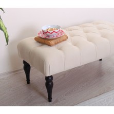 Lorence Home Missus Bench Puf(Krem)