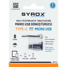 Syrox Micro Usb den Type-C ye Dönüştürücü DT14