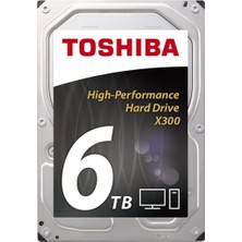 Toshiba 3.5" 6TB 7200 SATA3 128MB X300 BULK Disk (HDWE160UZSVA)