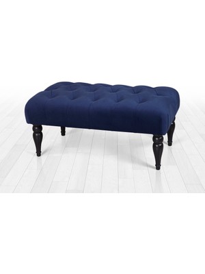 Lorence Home Missus Bench Puf - Gece Mavisi