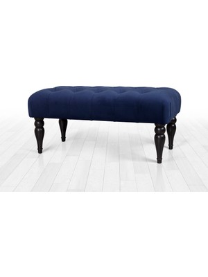 Lorence Home Missus Bench Puf - Gece Mavisi