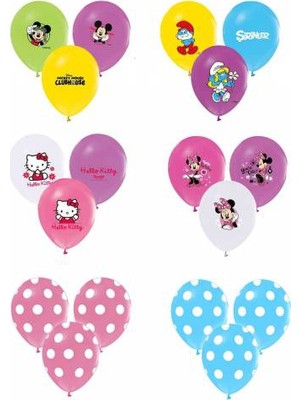 100 Lü Karma Desenler Balon Paket