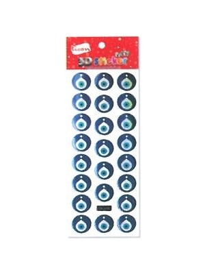 Ticon Nazar Boncuklu Stıcker - Yapışkanlı -  Cb-259