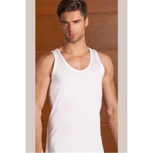 6'Lı Paket Klasik Erkek Atlet Beyaz