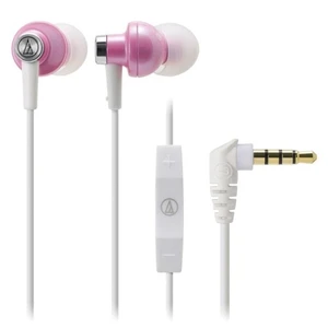 ATH-CK400i Mikrofonlu iPhone Kulaklığı (Pembe)