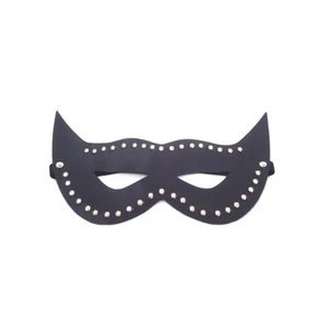 Boxessiyah Parlak Deri Fantezi Maske