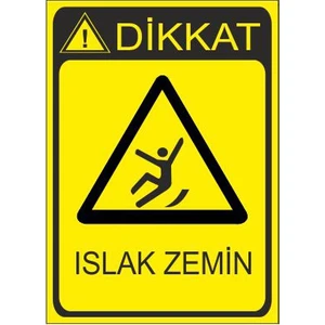 Este Uyarı Levhaları Islak Zemin 25 X 35 Cm Uyarı Levhası