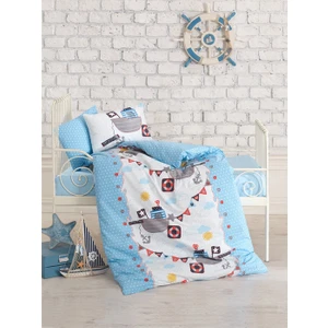 Cotton Box Bebek Nevresim Takımı Gemici Mavi