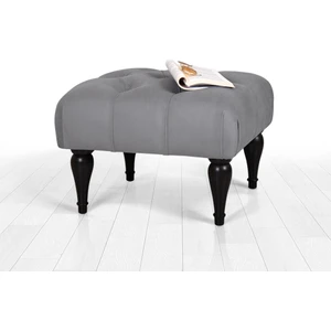 Lorence Home Floral Puf - Gri
