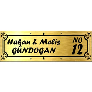Süblimasyon Özel Kapı İsimliği  4. Model