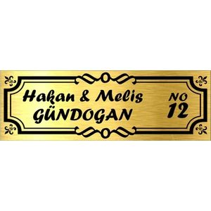 Süblimasyon Özel Kapı İsimliği  5. Model