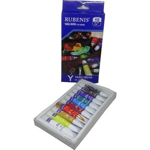 10 Renk 12 Ml Tüp Yağlı Boya