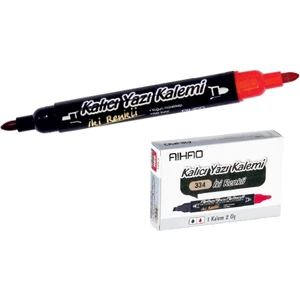 Aıhao Siyah-Kırmızı Permanent Kalem