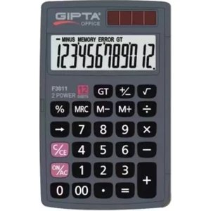 12 Haneli Cep Tipi Hesap Makinesi - F3011 - Siyah