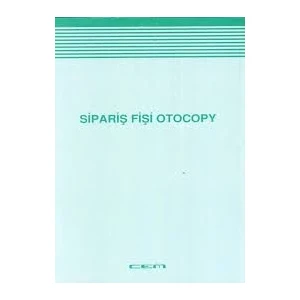 Sipariş Fişi Otokopili