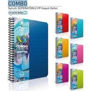 Combo 9+2 Bölmeli Defter A4 Spiralli - 210 Yaprak - Ayraçlı