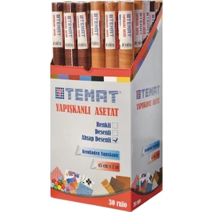 Ahşap Desnli Yapışkanlı Asetat 45 Cm X 2 M
