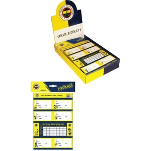 Taraftar Fb Ders Programlı Okul Etiketi 16 X 24 - 3 Lü