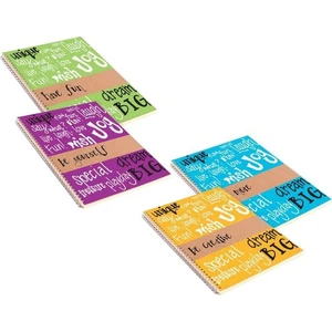 Doodles  16,5 X 22,5 - 100 Yaprak Kareli Sp Karton Kapak Defter