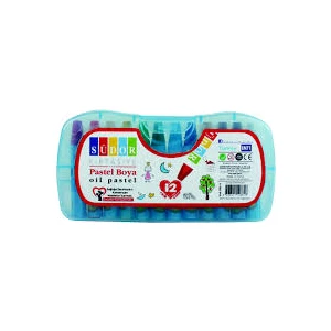 Pastel Boya 12 Renk Plastik Kutu