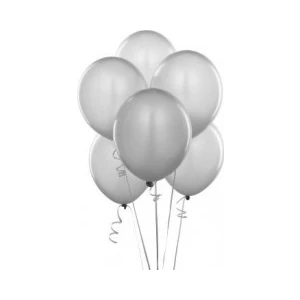 Metalik Gri Balon 100 Lü