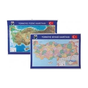 Türkiye Fiziki Siyasi Harita 70 X 100