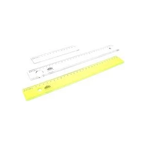 30 Cm Neon Şeffaf Cetvel