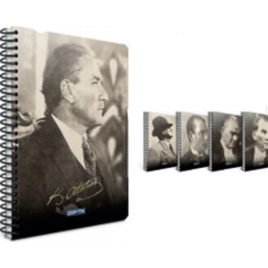 Atatürk A4 - 120 Yaprak Çizgili Sp Plastik Kapak Defter