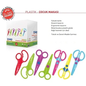 Çocuk Makası Komple Plastik - Öğrenci Tipi