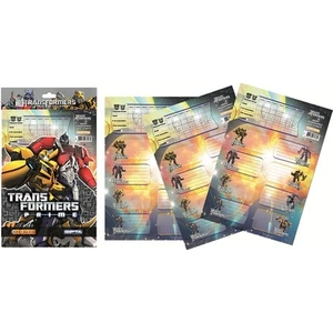 Transformers Okul Etiketi  15,5 X 17 - 6 X 3 Yaprak