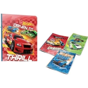 Hot Wheels 60 Yaprak Kareli A5 Plastik Kapak Defter