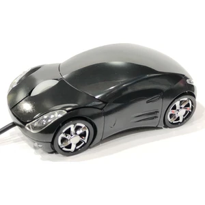 PR-500 USB Arabalı Optik Mouse - Siyah