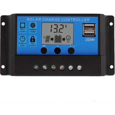 Mestech 30A - 12/24V Solar Şarj Kontrol Cihazı -
