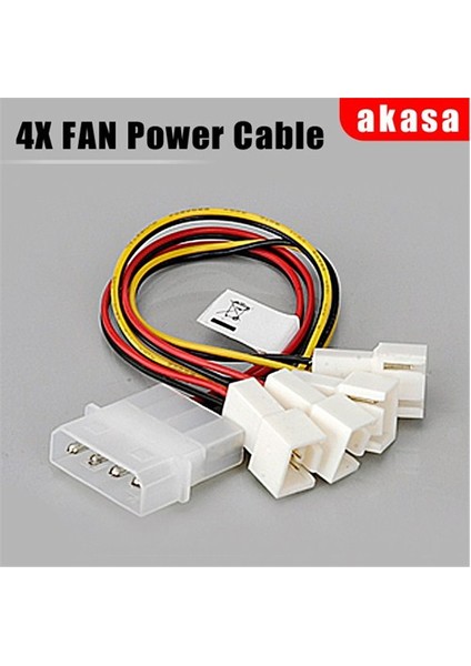 CB001 Molex/4x3-Pin Hız Düşürme Özellikli Fan Çoklayıcı (AK-CB001)