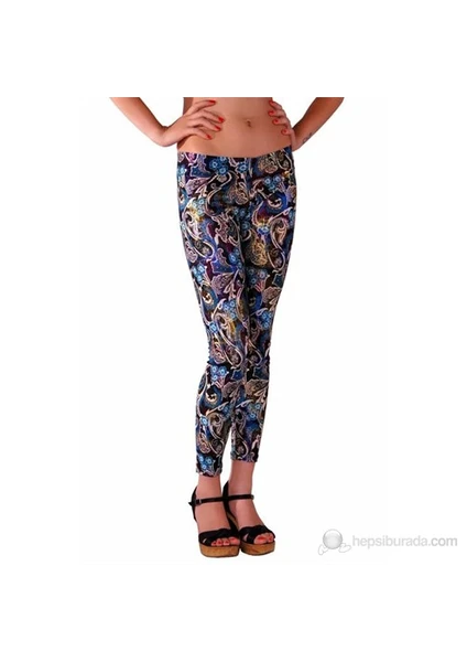 Redhotbest Paisley Pattern Fashion Tight - Şal Desenli Tayt