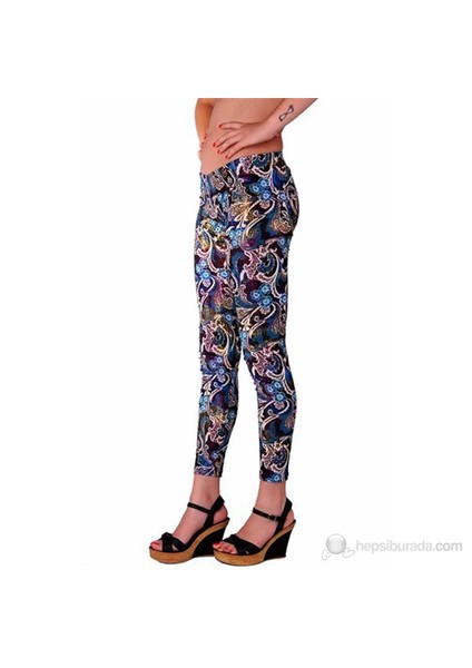 Redhotbest Paisley Pattern Fashion Tight - Şal Desenli Tayt