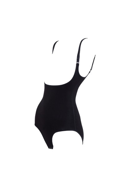 1323 BAYAN BODY CONTROL SIKILAŞTIRICI SİYAH ÇITÇITLI KORSE